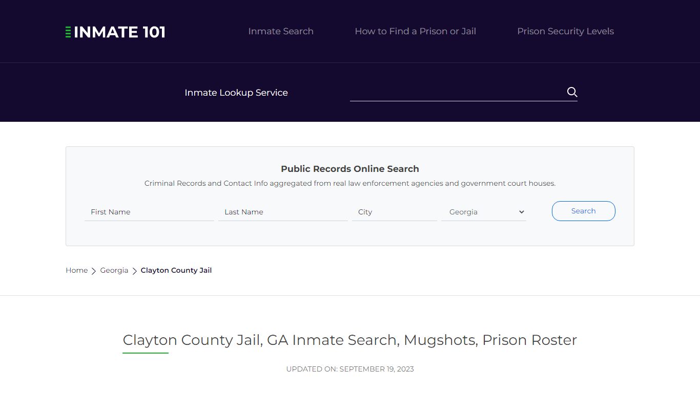 Clayton County Jail, GA Inmate Search, Mugshots, Prison Roster